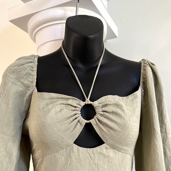 Princess Polly Blake Romper Khaki Green - 🌸🌺NEW w/tags - Picture 3 of 6